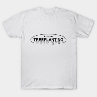 Treeplanting - Tree Roots T-Shirt